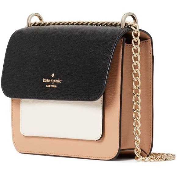 kate spade Handbags - Kate Spade Remi Colorblock Flap Chain Crossbody Neutral Multi